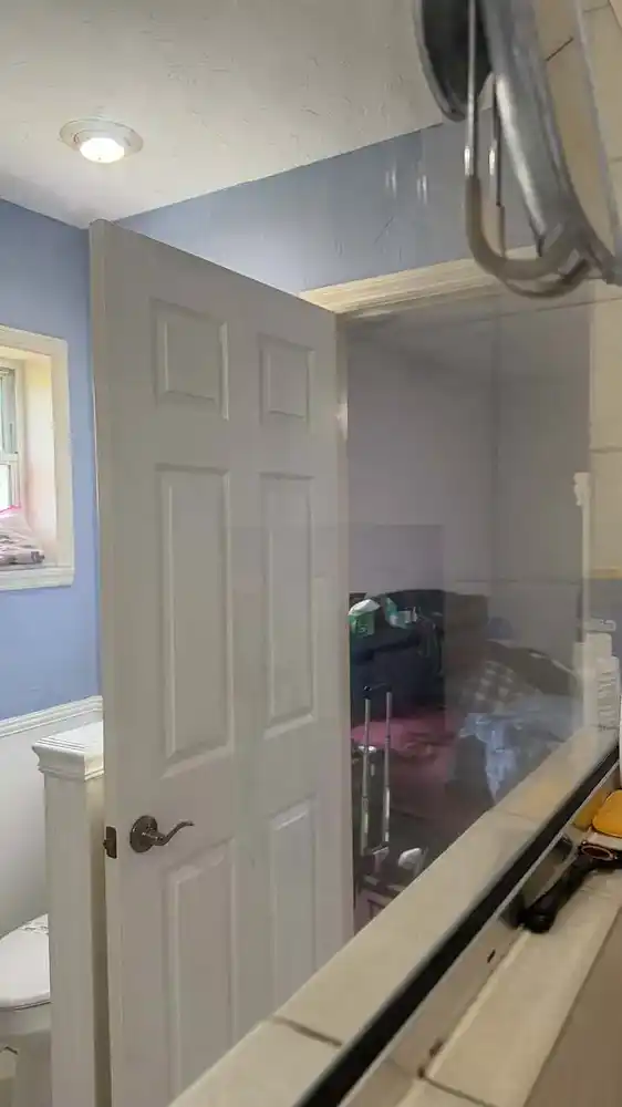 Bathroom limescale removal after cleaning
