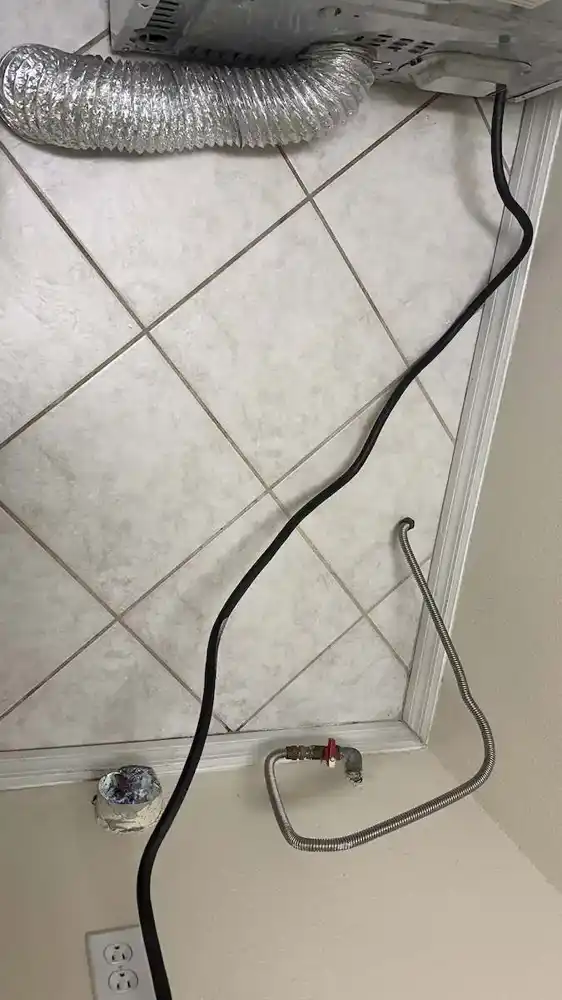 Cleaning under the washer after cleaning