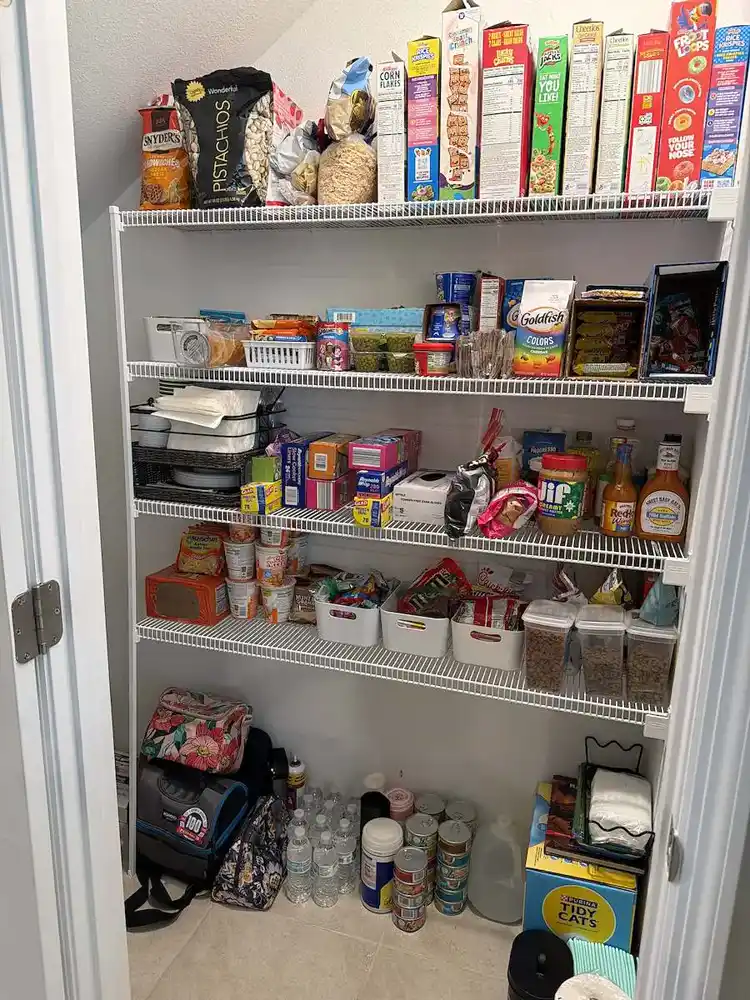 Pantry reset after cleaning